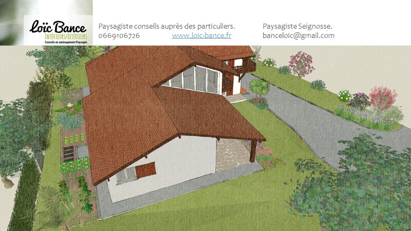 Paysagiste Seignosse dessin de jardin