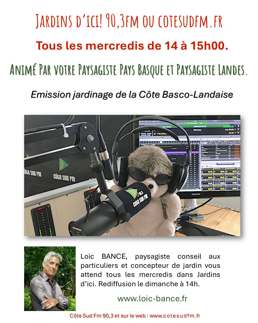 Seignosse  paysages Jardins d'ici Emission jardinage de la C�te Basco-Landaise